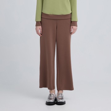 ILEY伊蕾 莫代爾舒適直筒長褲(咖；M-XL)