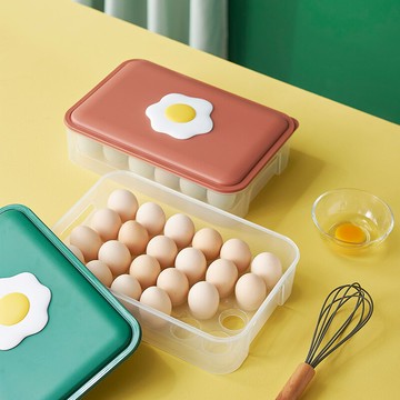 雞蛋收納盒冰箱用廚房放雞蛋架托冷凍保鮮盒餛飩餃子盒凍餃子多層