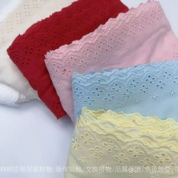 🔥桃園出貨-可開發票可開發票新款14釐米純棉刺繡蕾絲花邊手工diy材料髮飾服裝輔料窗簾布料 NTQO