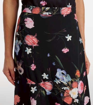 Erdem Floral crêpe midi skirt