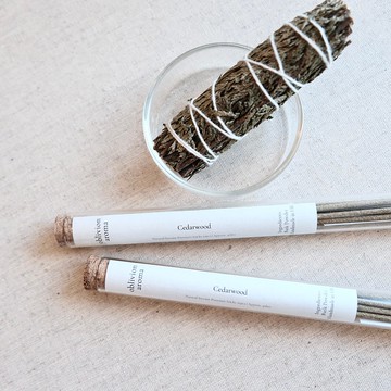 淨化情緒 Premium 手工天然雪松線香超長燃燒10pcs 3mm特製