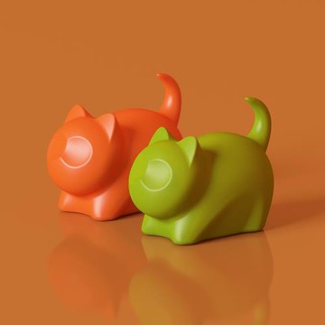 空之喵喵|玄關創意磁鐵掛鉤強力粘膠免打孔無痕粘鉤可愛小貓裝飾