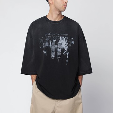 Washed black Welcome to New York T-shirt