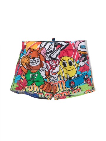 Dsquared2 Kids - graphic-print swim shorts - kids - Nylon/Polyester - 24 mth - Blue