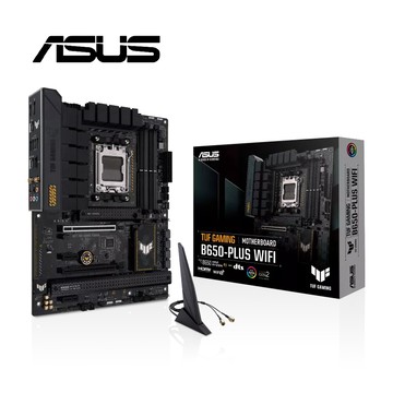 ASUS TUF-GAMING-B650-PLUS-WIFI 主機板+AMD Ryzen 5-9600X 3.9GHz 6核心 中央處理器