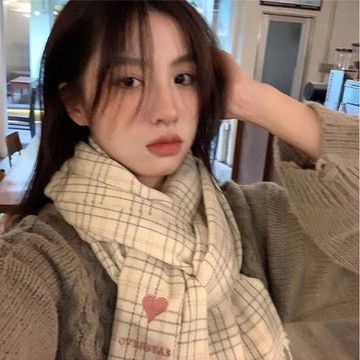 森女系冬季保暖圍巾🔥冬季學生保暖學院風圍脖 學院風秋季穿搭脖圍 韓系外出搭配圍巾 女生高級感日常休閒圍脖 冬日穿搭脖圍