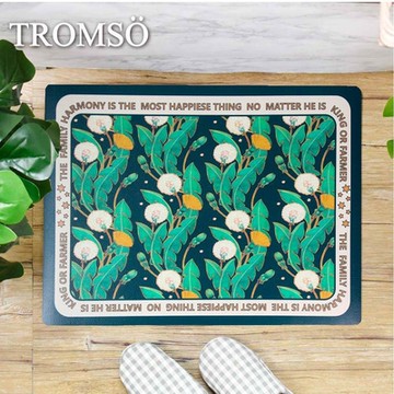 TROMSO廚房防油短皮革地墊-K539S波蘭雪球園(小)