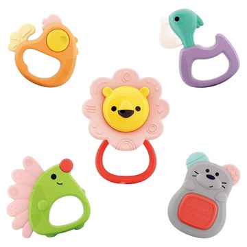 Hola Toys 森林寶貝牙膠  5個固齒器  Multi-color  5個