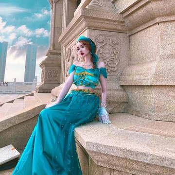 西雙版納傣服度假裙傣族服裝女新疆西藏旅游穿搭沙漠裙子異域風情