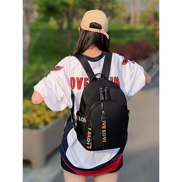 牛津布雙肩包女新款通勤休閑輕便旅行背包大容量百搭包包學生書包