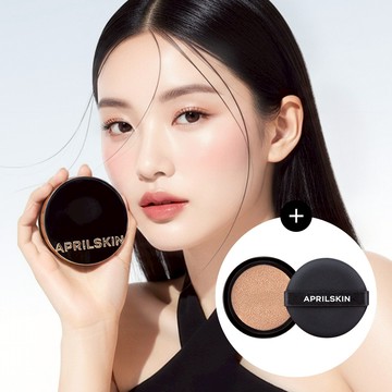 APRILSKIN Magic Snow Cushoin Black 3.0 Set (Original Product + Refill) (4 Shades)