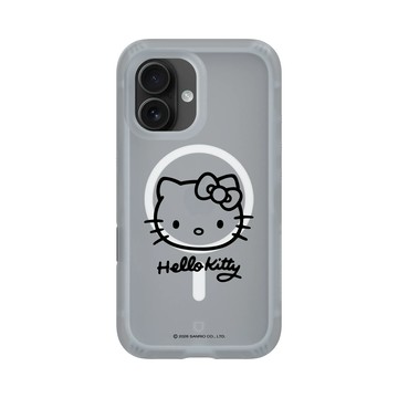 iPhone 16 AirX 流變灰 - 三麗鷗-Hello Kitty - 簡約系列-線條大頭