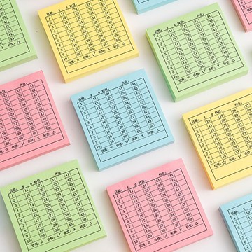 🔥臺灣出貨🔥學號便利貼交查作業完成情況登記統計表有粘性小學初中生專用標籤