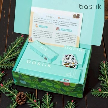 公益聯名新禮物🌲贈手繪動物貼紙組 【basiik】洗潤淨化養髮禮盒(享提袋)