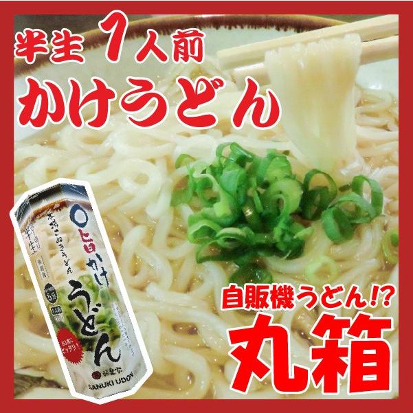 讃岐うどん 半生  かけうどん 1人前 丸箱 つゆ付 ご自宅 在宅 個包装