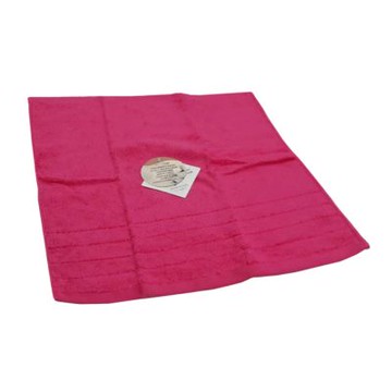 【摩力諾】無撚紗素色方巾(桃紅)_morino