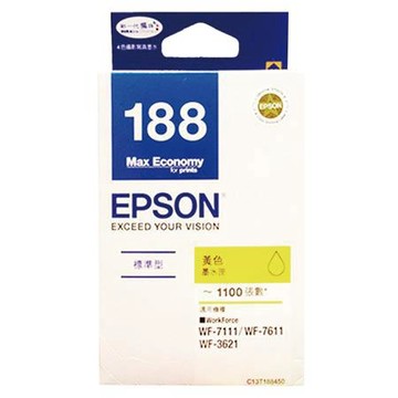 愛普生EPSON原廠墨水匣/T188450/黃色