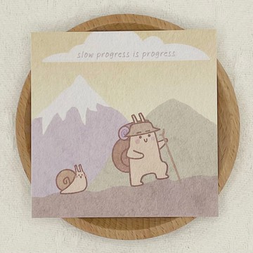 卡片 — slow progress — 小由