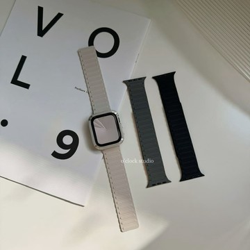 【O'CLOCK STUDIO】運動型磁吸力 Apple Watch 矽膠錶帶 ｜Apple watch 矽膠錶帶