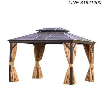 免運 快速發貨戶外庭院度假村民宿景區遮陽棚室外防水防曬露天別墅花園休閑涼亭 支持訂製 廠家優勢