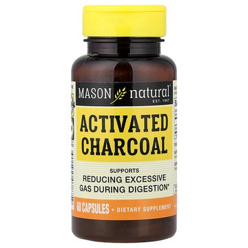 Mason Natural, 活性炭，60 粒膠囊（每粒膠囊 260 毫克）