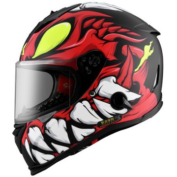 【新品訂購】Astone GTB800 AO26 平光黑紅 全罩式安全帽 (內藏墨鏡)