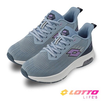 【LOTTO】SPEEDRIDE 601 氣墊女款跑鞋-迷霧藍