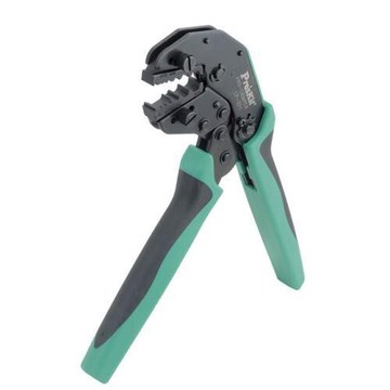 Pro’sKit寶工防滑省力棘輪壓著鉗,無口模236mm CP-371
