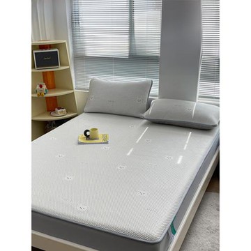 涼感冰豆豆涼席冰絲席夏天2024新款A類母嬰級學生宿舍單人床笠款