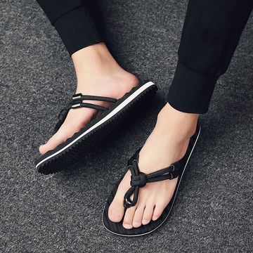 夏季2022新款人字拖鞋男士防滑夏季夾趾涼鞋時尚編織羅馬沙灘鞋