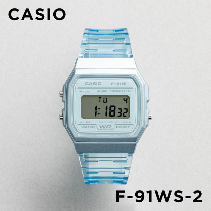 並行輸入品 10年保証 CASIO STANDARD カシオ スタンダード F-91WS-2 腕時計 時計 ブランド メンズ レディース チープカシオ  チプカシ デジタル 日付 クリア | LINEショッピング