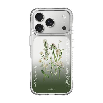 【品牌聯名】浪花花藝寧靜綠意抗黃防摔MagSafe iPhone手機殼