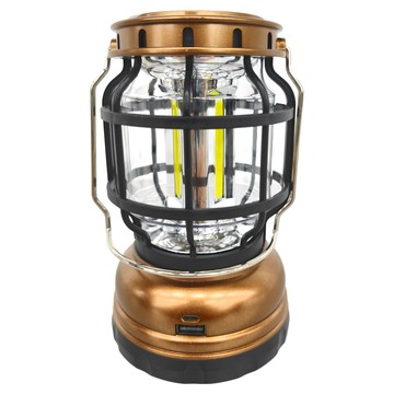 EDSDS LED復古露營燈 3COB貼片燈 USB充電/太陽能  EDS-L017  1個