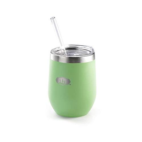 GSI Outdoors Glacier Stainless Lightweight Tumbler with Straw for Camping,