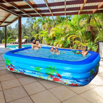 【免運/可開票】 游泳池 游泳桶 充氣遊泳池 充氣游泳池嬰兒童家用加厚寶寶水池大人小孩洗澡桶幼兒玩具海洋