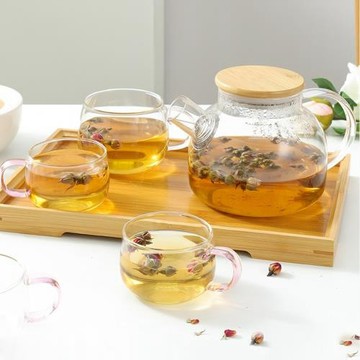 加厚玻璃耐高溫茶具水果泡花草果茶壺花茶杯套裝家用耐熱可明火燒