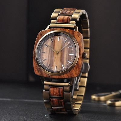 ウッドウォッチ メンズ レディース 腕時計 防水 ラグジュアリークラシック 木製コルク ギフトボックス付き L-T06-1 frirfn200101