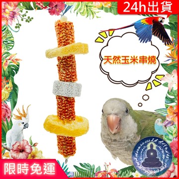 【寵物覺醒24h出貨】鸚鵡玩具玉米磨牙石絲瓜鸚鵡用品台灣TropicalPlanet熱帶星球
