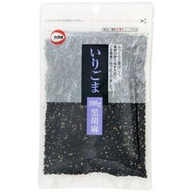 カタギ食品 いりごま黒100g ×20個