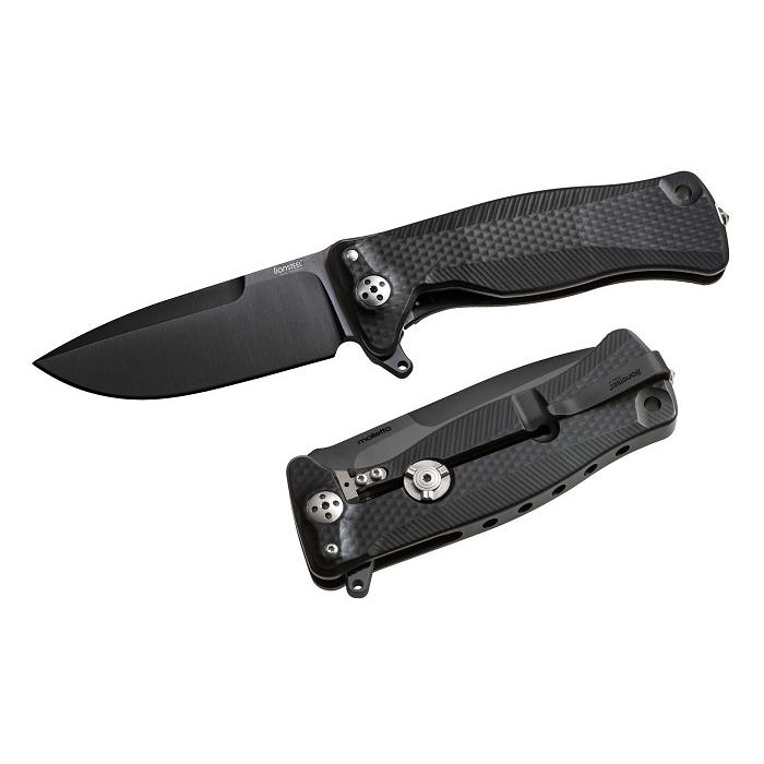 ライオンスチール SR11A-BB  EDC 折り畳みナイフ ブラックスレイプナー鋼 ブラックアルミニウム ハンドル,lionSTEEL knife