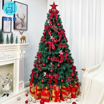 免運 附發票 聖誕樹 居家裝飾 聖誕節裝飾 仿真樹 聖誕節1.8/1.5/2.1/3/4米大型豪華聖誕樹套餐紅色場景商場裝飾品工廠現貨直銷 全館八折 售後保障 店長新品推薦 5z1029