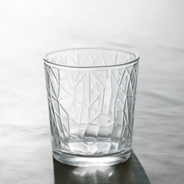 威士忌酒杯 鑽石雕刻玻璃杯 220ml