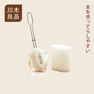 不鏽鋼替換杯刷 替換頭 洗杯刷 長柄 清潔刷 奶瓶刷 洗奶瓶 保溫杯刷 海綿刷 環保杯刷 菜瓜布 長柄刷 川木良品