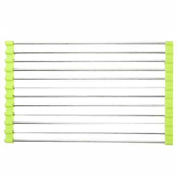 不鏽鋼水槽瀝水架 225g  綠色  1個  1