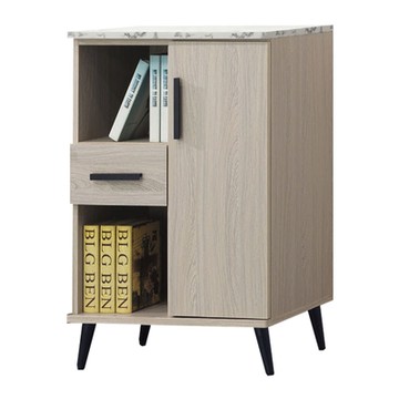 文創集 爾可2尺單門單抽低展示櫃/收納櫃(二色可選)-61x40x85cm免組