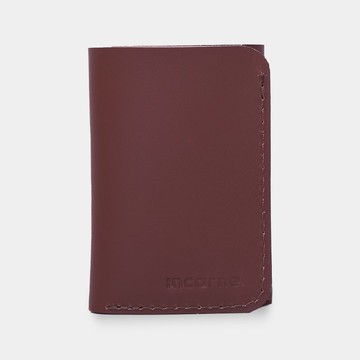 棕色皮革鑰匙圈錢包 附卡槽和現金袋