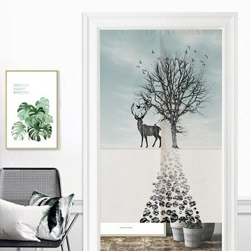 【嵐楓居家】富貴吉祥片式85x180_小徑麋鹿_廠商直送