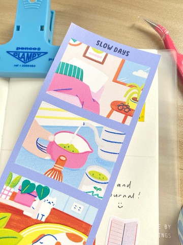 Slow Days 悠閒時光 四格寫真貼紙組