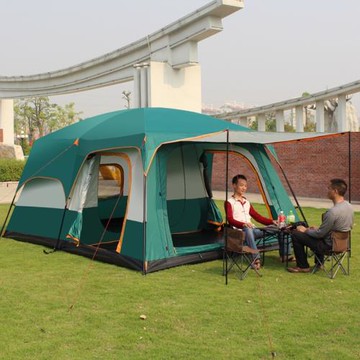 帳篷戶外5-8人二室一廳雙層多人野營露營加厚防雨團體10-12人帳篷