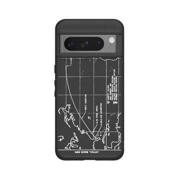 Pixel 8 Pro SolidSuit 黑 - NASA - 火箭軌跡 (White)
